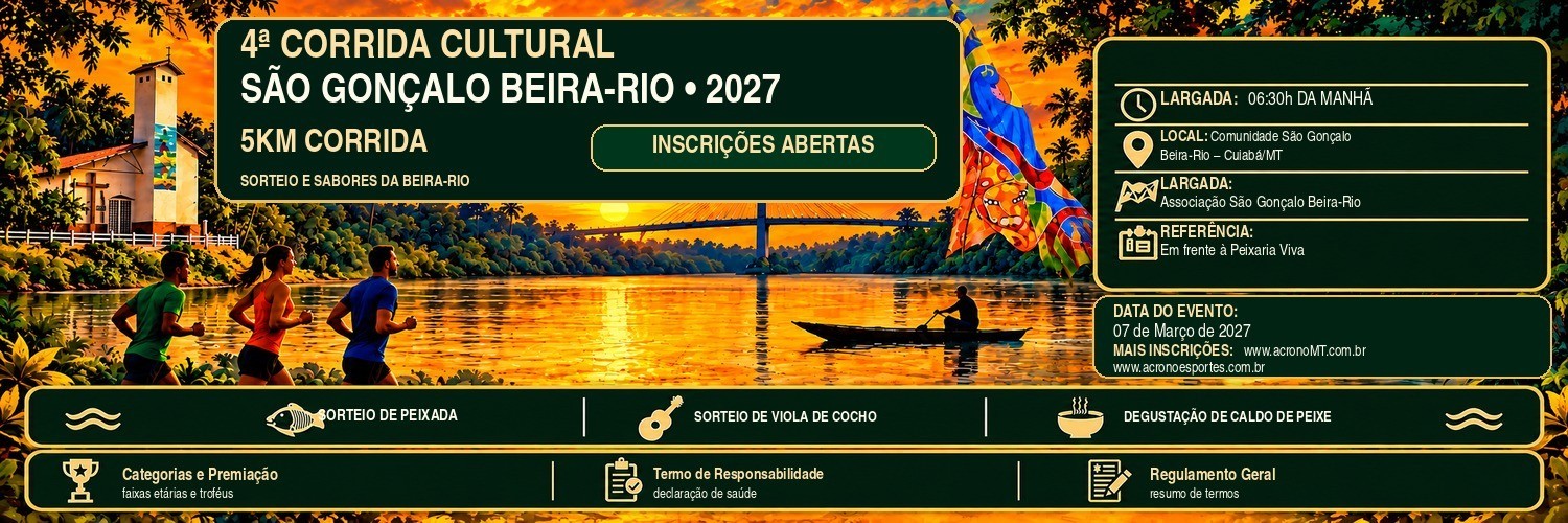 4ª CORRIDA CULTURAL SÃO GONÇALO BEIRA RIO - EDIÇÃO - 2027