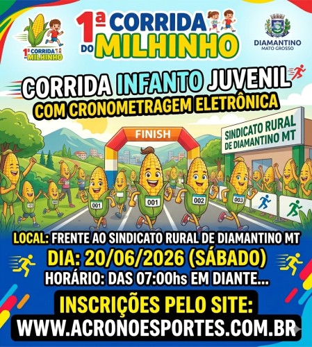 1ª CORRIDA DO MILHINHO – DIAMANTINO/MT