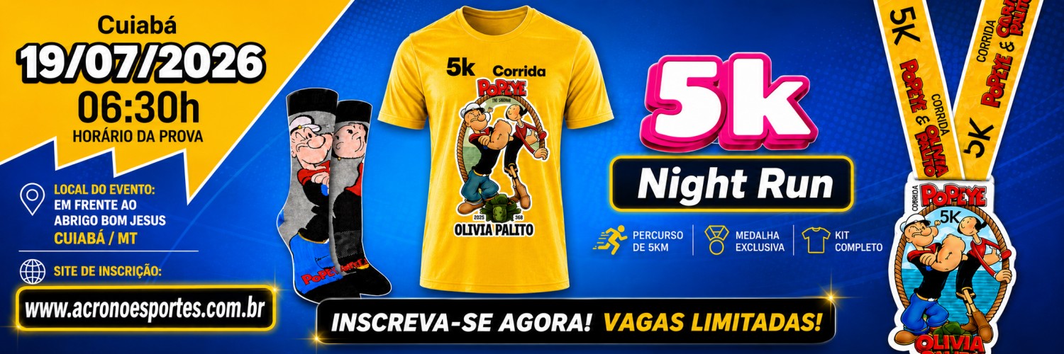CORRIDA POPAYE & OLIVIA PALITO 5KM
