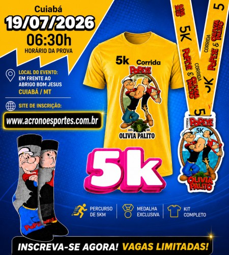 CORRIDA POPAYE & OLIVIA PALITO 5KM