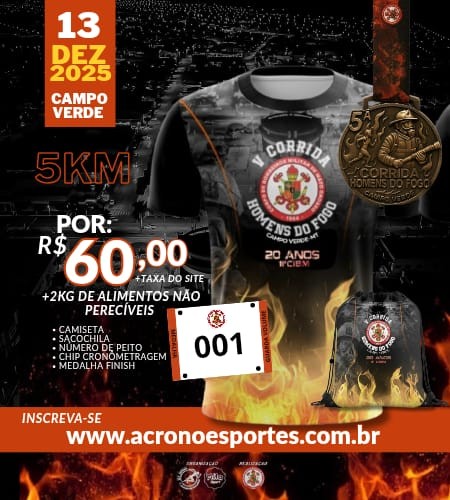 CORRIDA HOMENS DO FOGO - CAMPO VERDE MT