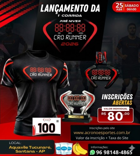 1ª CORRIDA PRÉ NIVER - CRO RUNNER - 2026