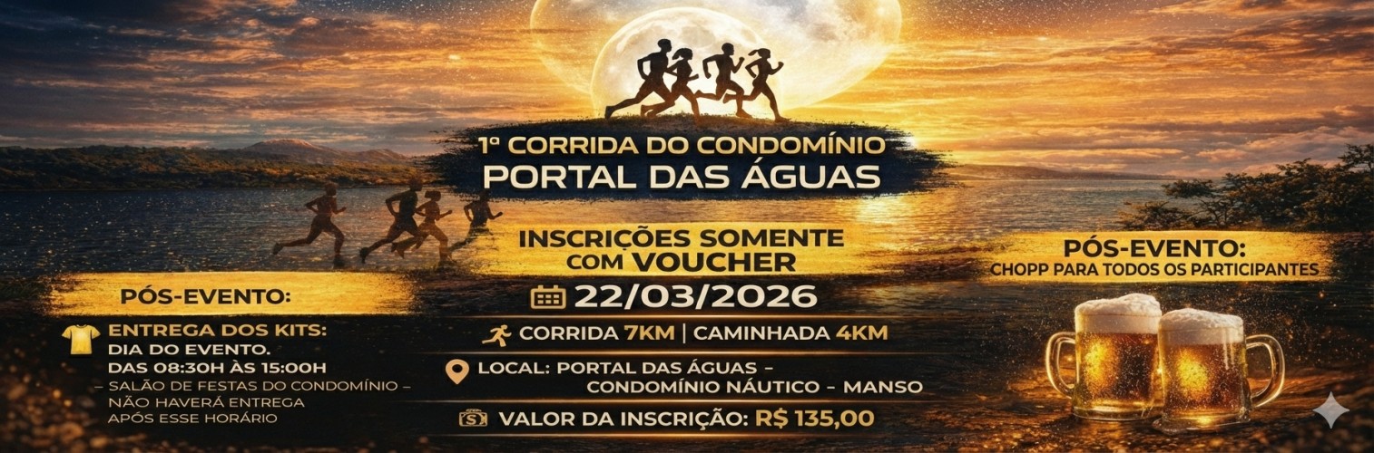 1° CORRIDA DO CONDOMINIO PORTAL DAS ÁGUAS